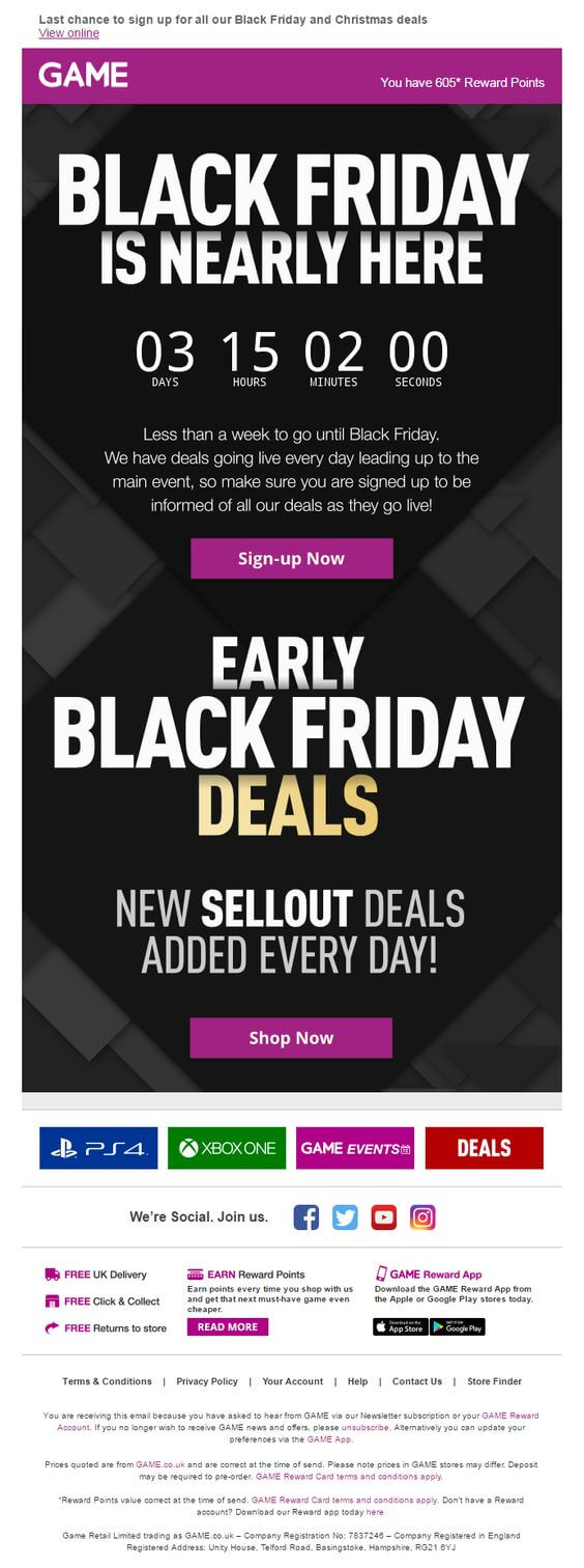 Black Friday Email Countdown Timer Examples Enchant Agency